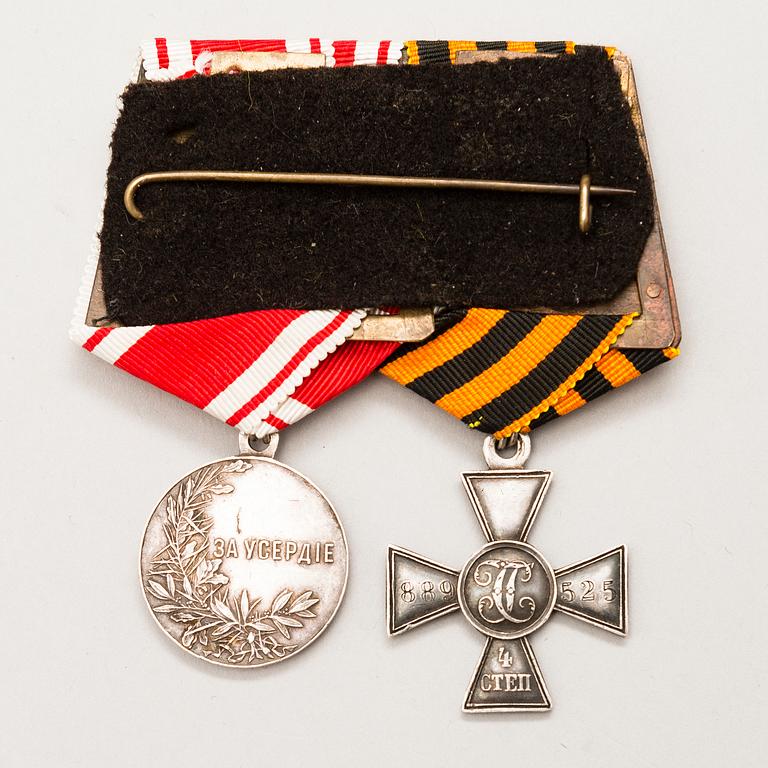 Two Imperial Russian medals.