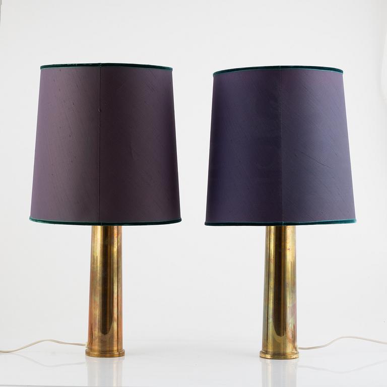 Table lamps, a pair, second half of the 20th century.