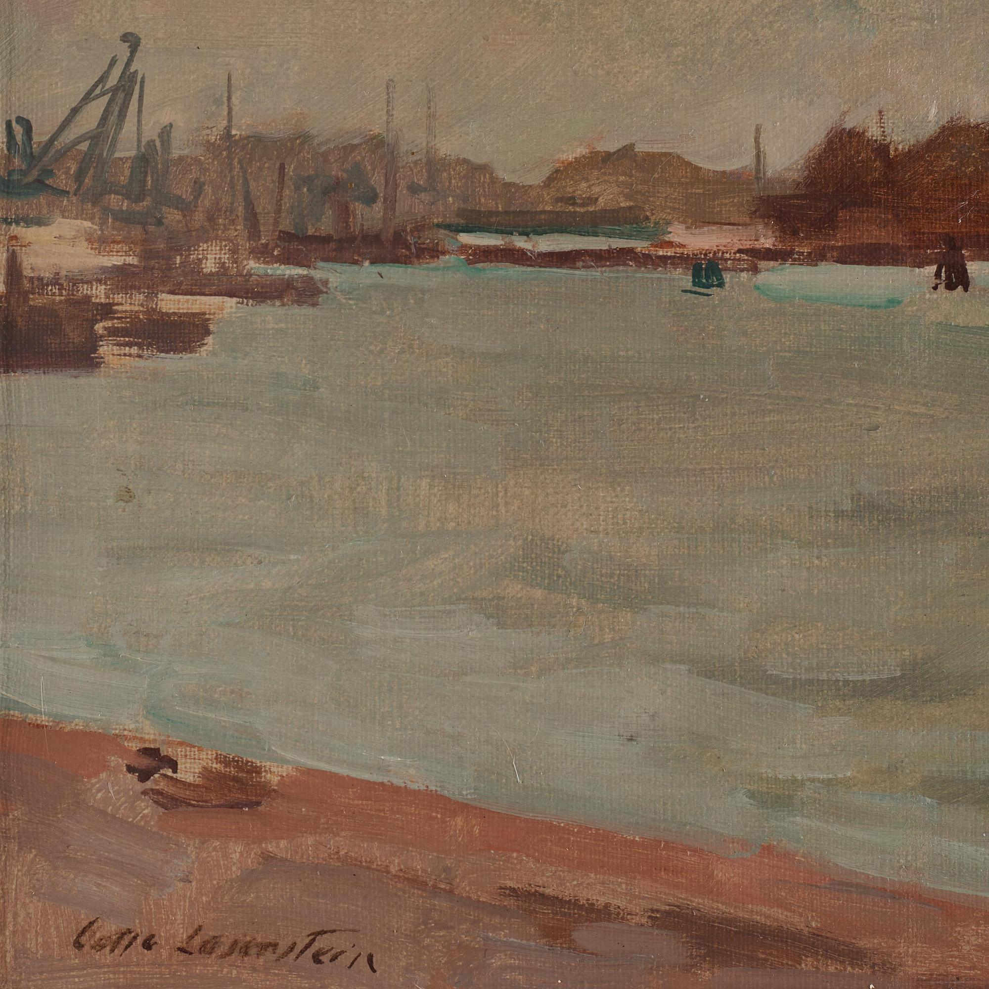Lotte Laserstein, View towards Kastellholmen and Södermalm from Strandvägen, Stockholm.
