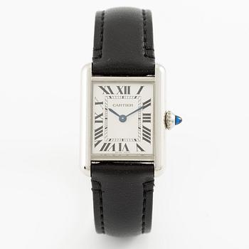 Cartier, Tank Must, "SolarBeat", wristwatch, 29.5 x 22 mm.