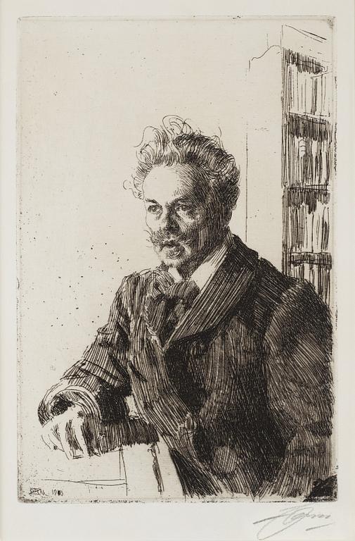 Anders Zorn, "August Strindberg".