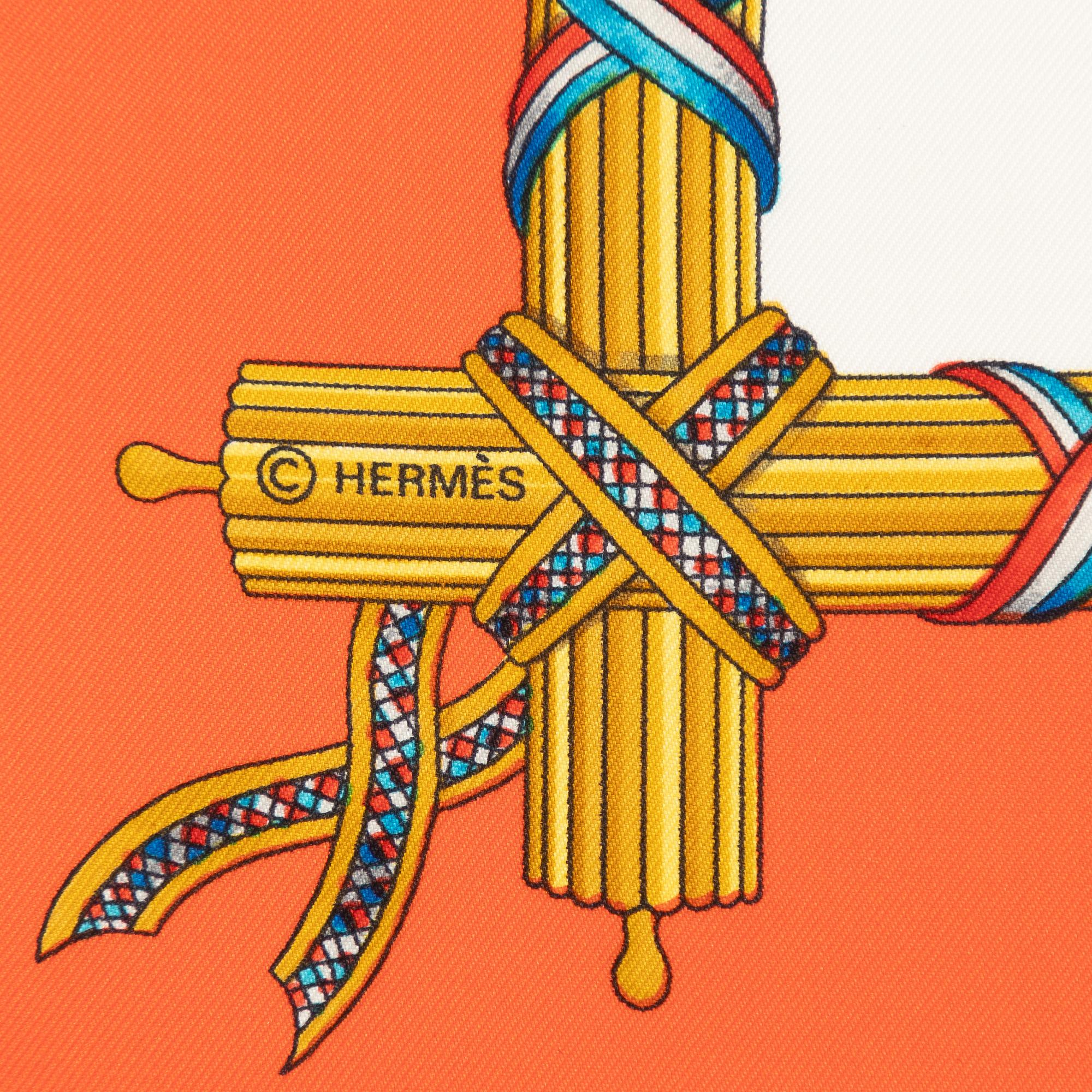 Hermès, scarf, "1789 Liberté Égalité Fraternité".
