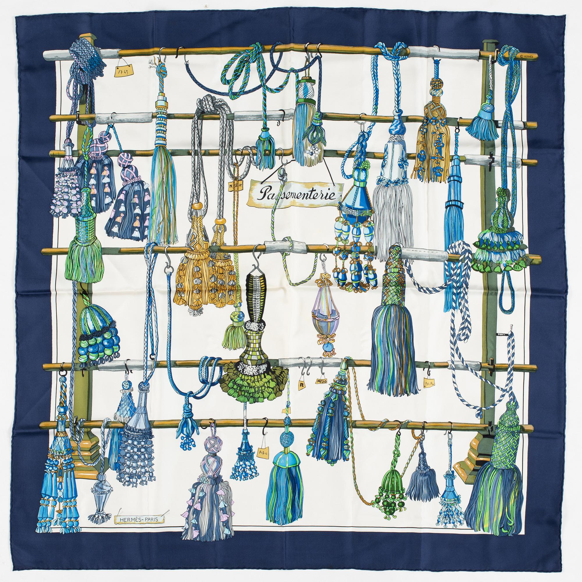 Hermès, scarf, "Passementerie".