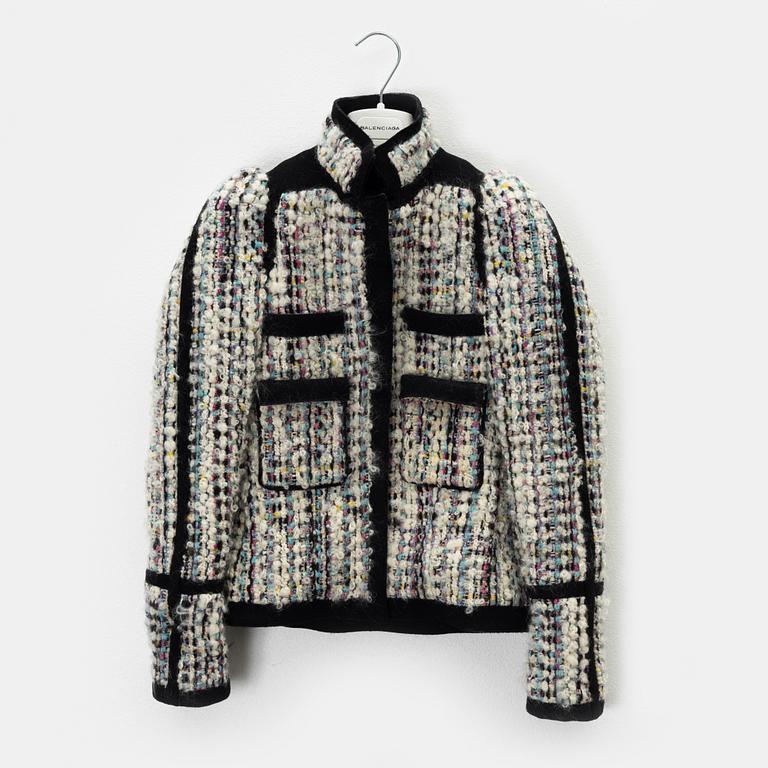 Balenciaga, a wool bouclé jacket, size 38.