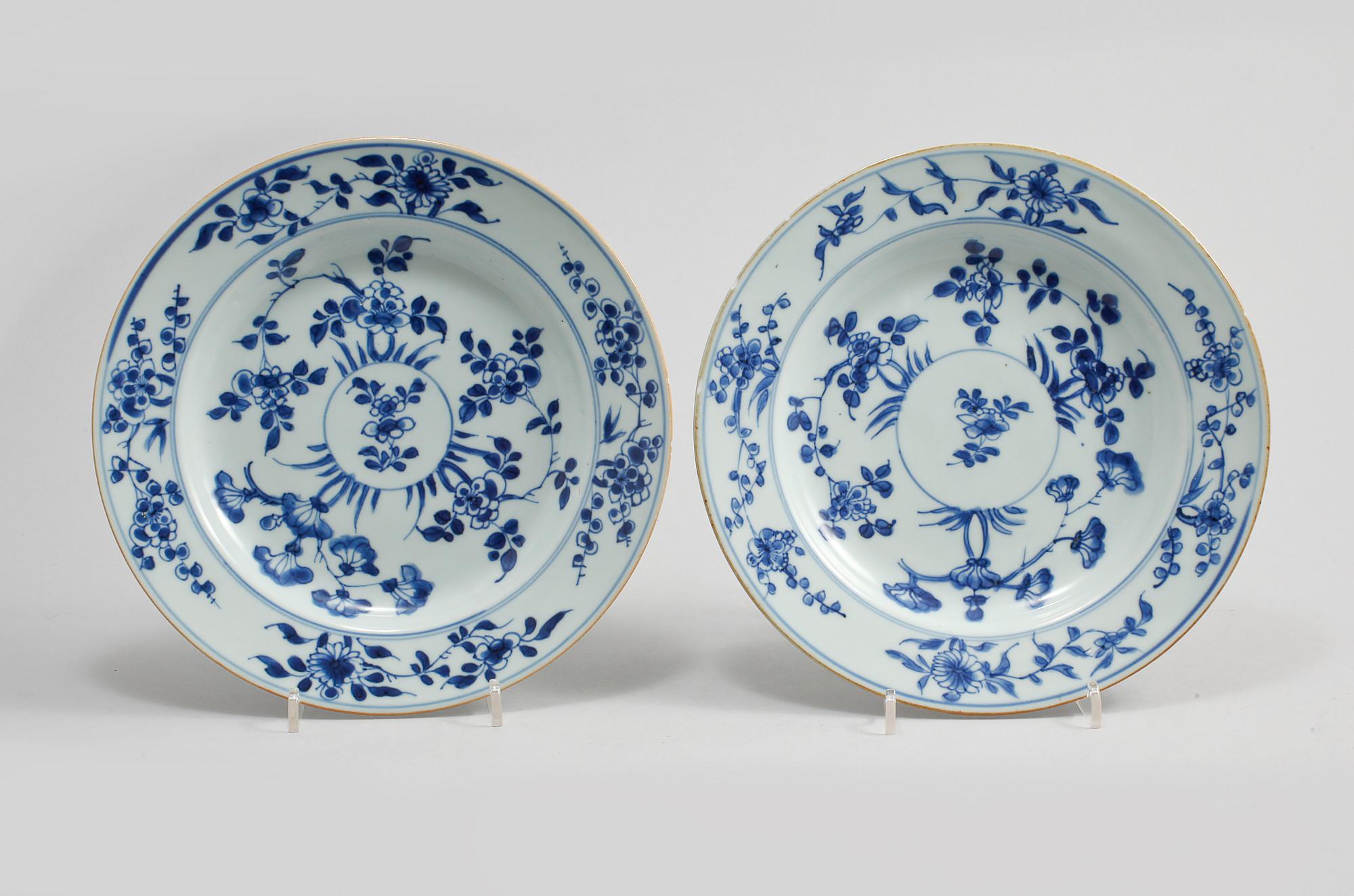 TALLRIKAR, ett par, porslin, Kangxi, 1662-1722.