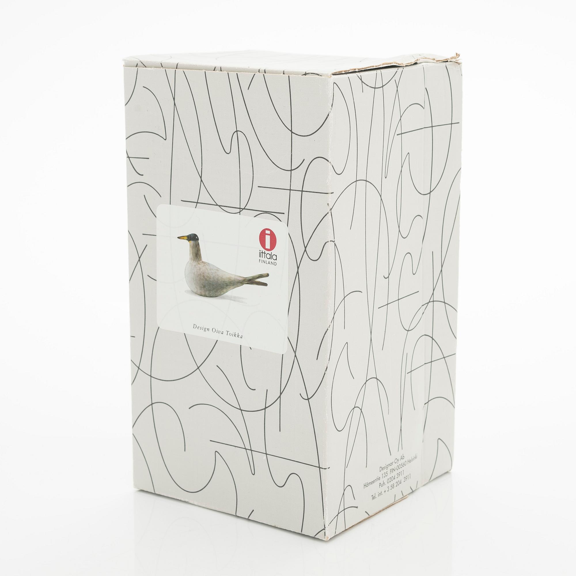 Oiva Toikka, An annual glass bird 'Arctic tern', signed O. Toikka Nuutajärvi 2000.