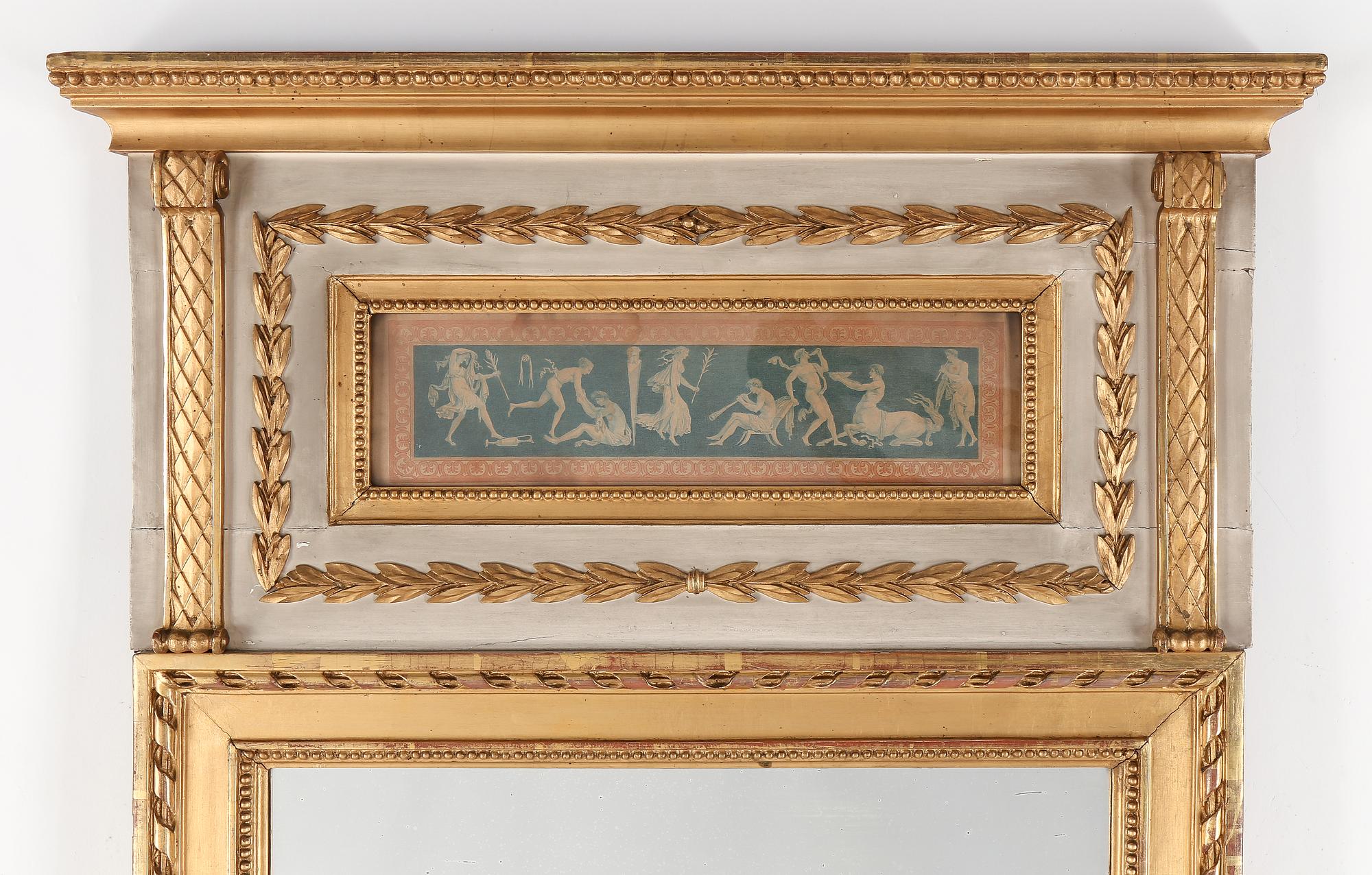 SPEGEL, sengustaviansk, omkring år 1800.
