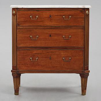 A late Gustavian commode by C D Fick (master 1776-1806).