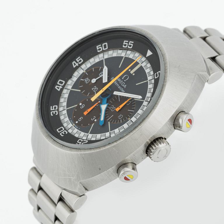 Omega, Flightmaster, chronograph, wristwatch, 43 x 52 mm.