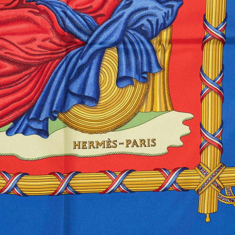 Hermès, scarf, "1789 Liberté Égalité Fraternité".