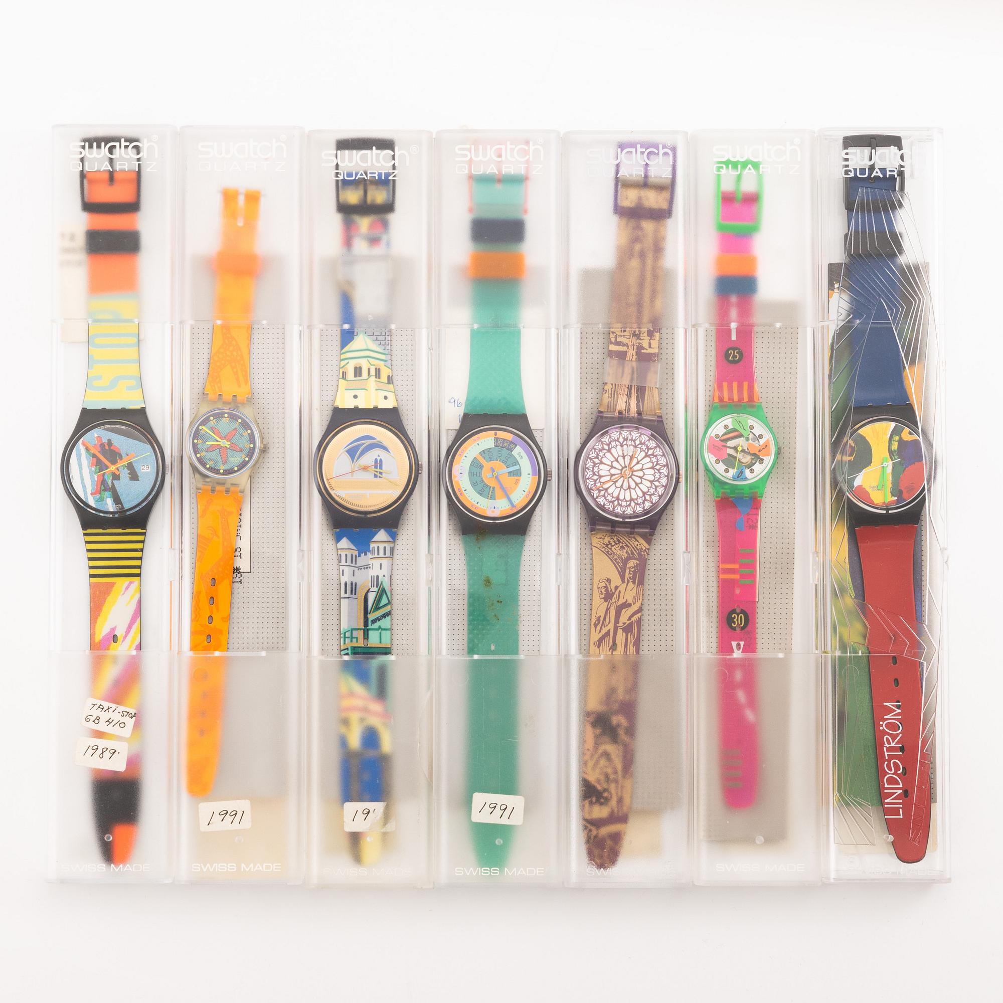 18 Swatch Watches, "No Reserve".
