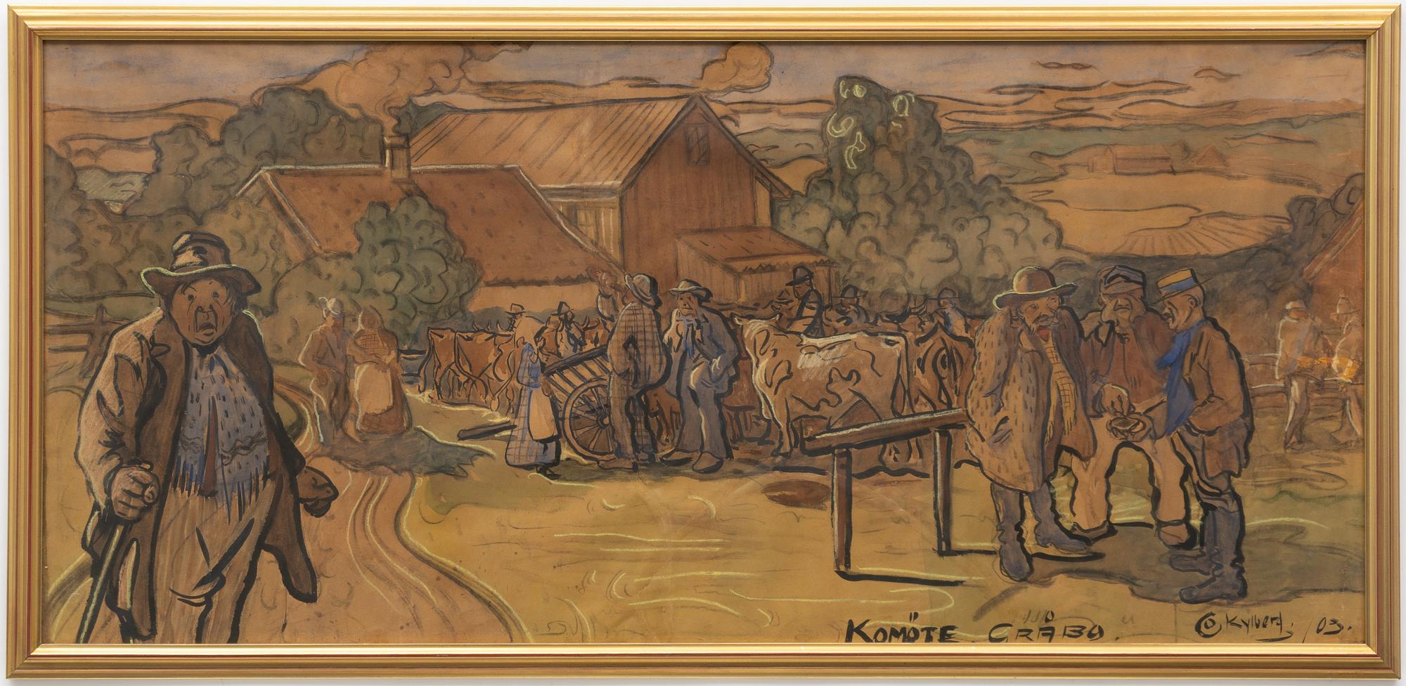 Carl Kylberg, "Komöte, Gråbo".