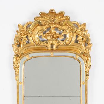 A Rococo mirror, second half of the 18th century.