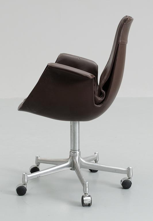 A Preben Fabricius and Jørgen Kastholm 'Tulip' desk chair, Alfred Kill, Germany 1960's-70's.