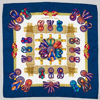 Hermès, "Les Rubains du Cheval", scarf.