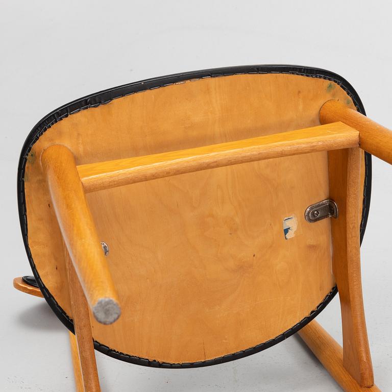 Fredrik Kayser, stolar, 6 st, modell 125, Viken Møbelfabrikk, 1960-tal.