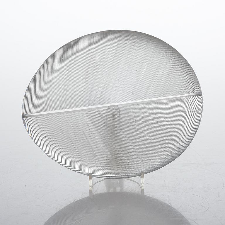 Tapio Wirkkala, A '3337' glass bowl, signed Tapio Wirkkala 3337.