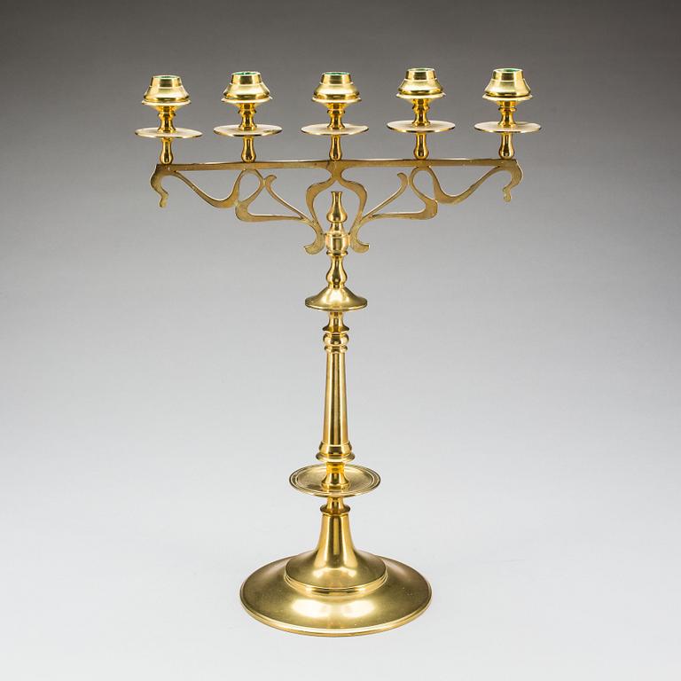 KANDELABER, jugend. Märkt Georg Wojidkow o Co, Malmö.