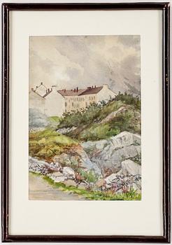 CONNY BURMAN, 3 st, akvareller, signerade och två daterade 1896 och 1906.