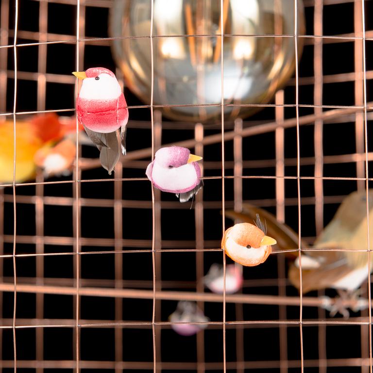 Mathieu Challieres, fågellampa/taklampa, Petite Volière.