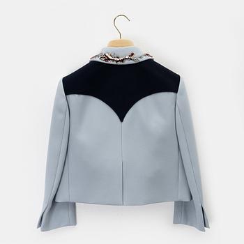 Miu Miu, a pearl embroidered jacket, size 38.