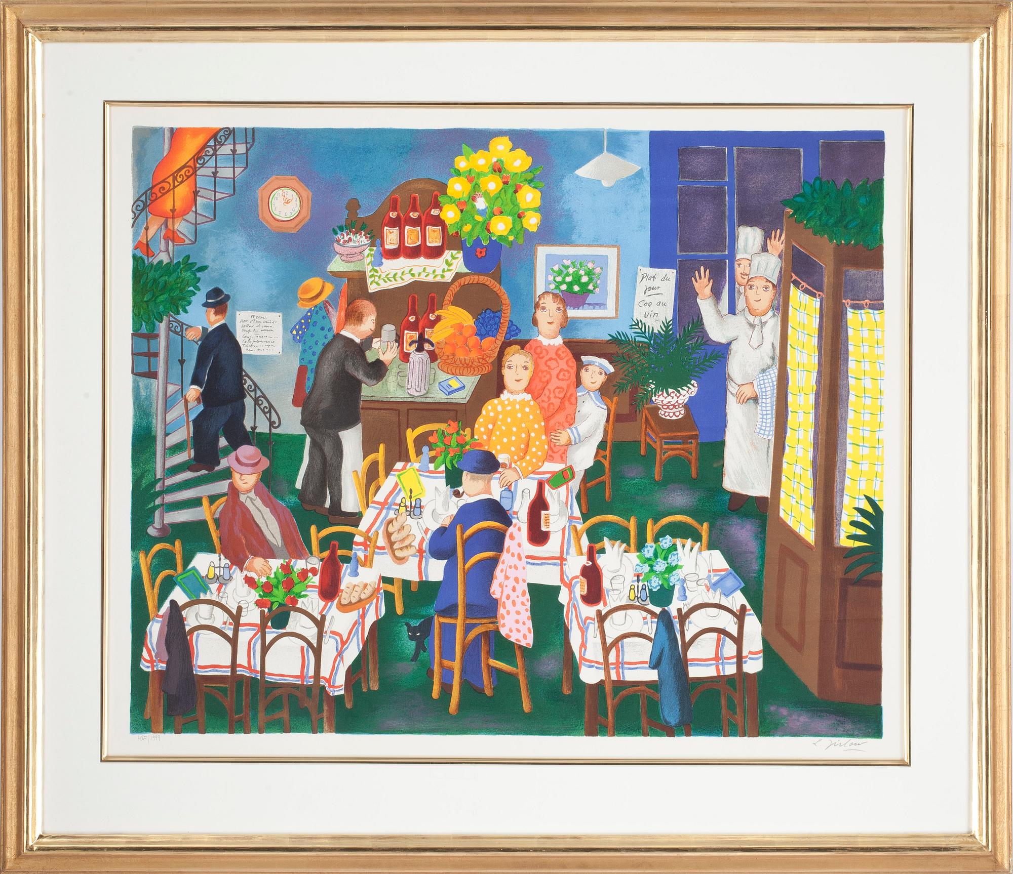 LENNART JIRLOW, färglitografi, signerad och numrerad 467/1999.