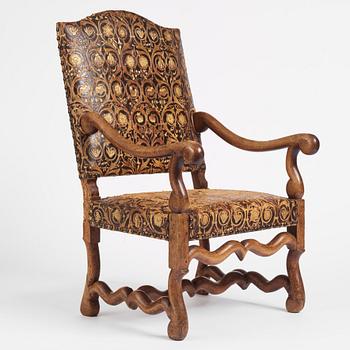 A Baroque armchair, circa 1700.
