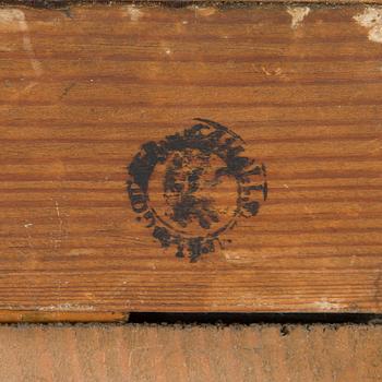 A Gustavian late 18th century hallmarked Gothenburg mirror.