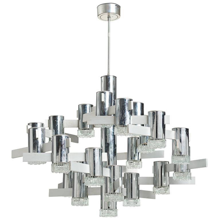 Gaetano Sciolari, a ceiling lamp by Sciolari Lighting, Italy 1960-70's.