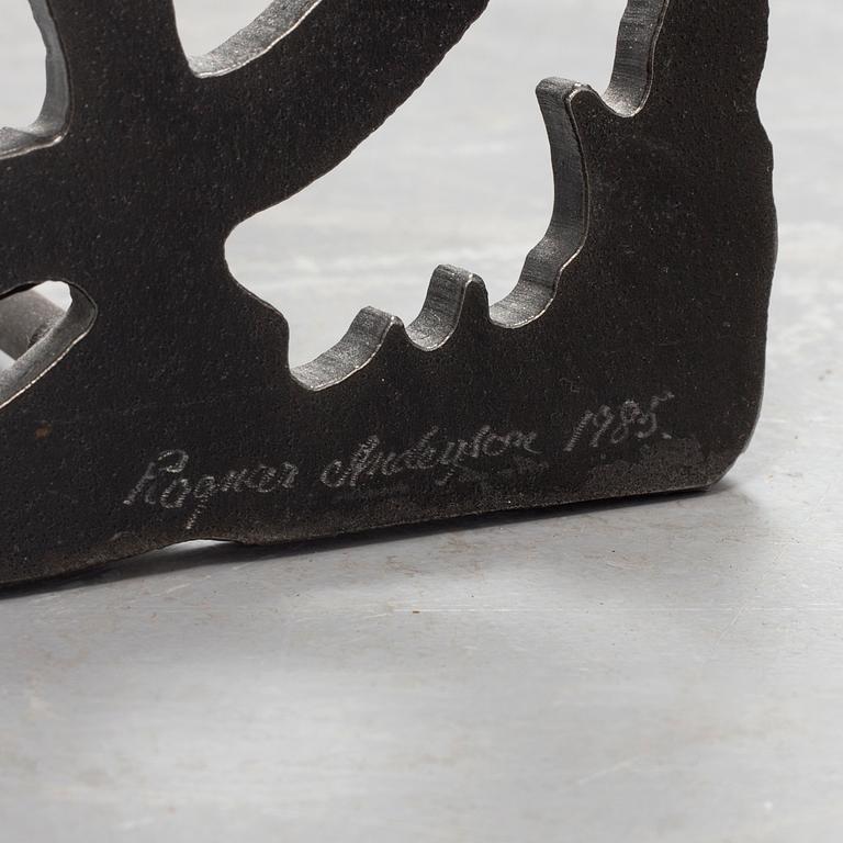 RAGNAR ANDERSSON, smideskonst/väggskulptur, Dalslandssmide, signerad och daterad 1985.