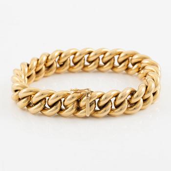 Armband 18K guld pansarlänk.