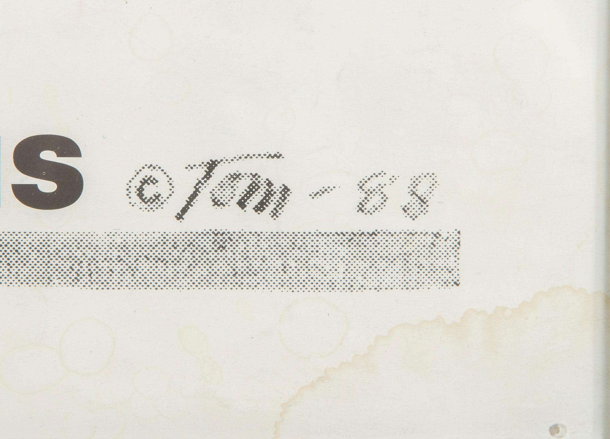 Tom of Finland (Touko Valio Laaksonen), affisch, "Käytä Kumia", 1980-tal.