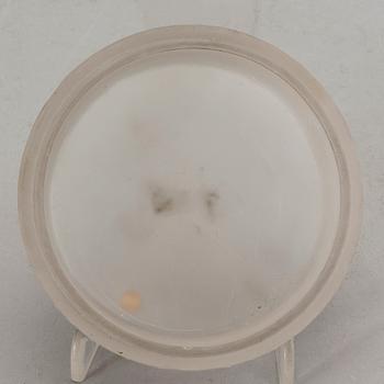 Powder box possibly R Lalique 1910/20s glass.