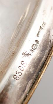 KANDELABRAR, 1 par, silver, 1930-tal. Vikt ca 720 gram.