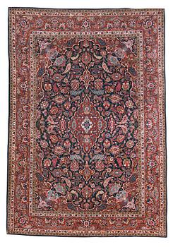 1287. SEMI-ANTIQUE KASHAN. 285,5 x 193,5 cm.