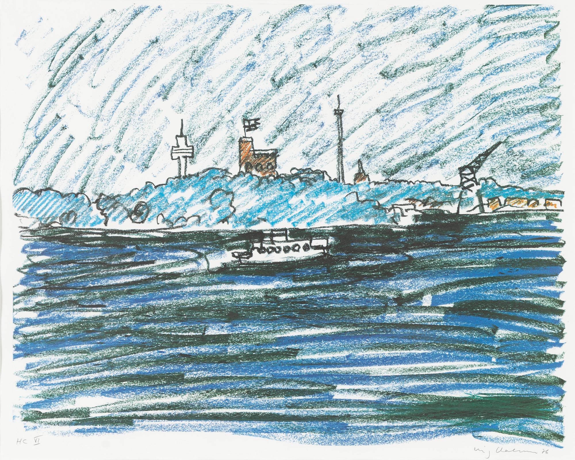 Slas (Stig Claesson), View towards Kastellholmen, Stockholm.