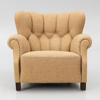 Armchair, model no. 1518, Fritz Hansen, 1940s.