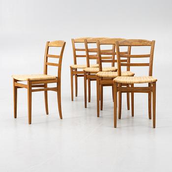 Carl Malmsten, five 'Jöns' chairs.
