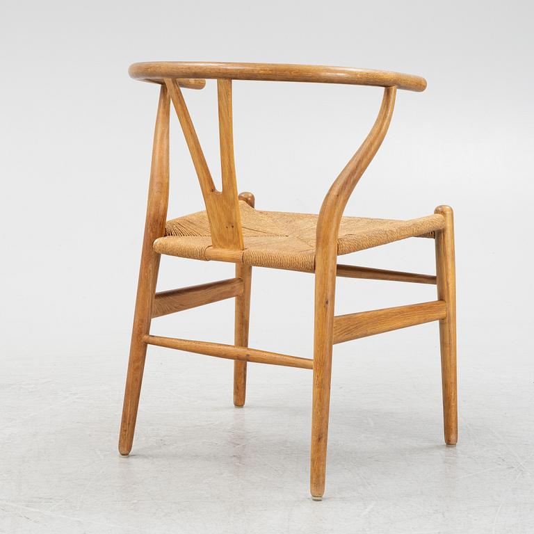 Hans J Wegner, karmstol, "CH 24"/ "Y-stolen", Carl Hansen & Son, Odense, Danmark.