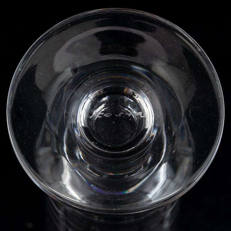 A glass service, 69 pcs, from Kosta, 20th century.