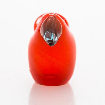 Oiva Toikka, glass bird signed Oiva Toikka Nuutajärvi Notsjö. 1972-78.