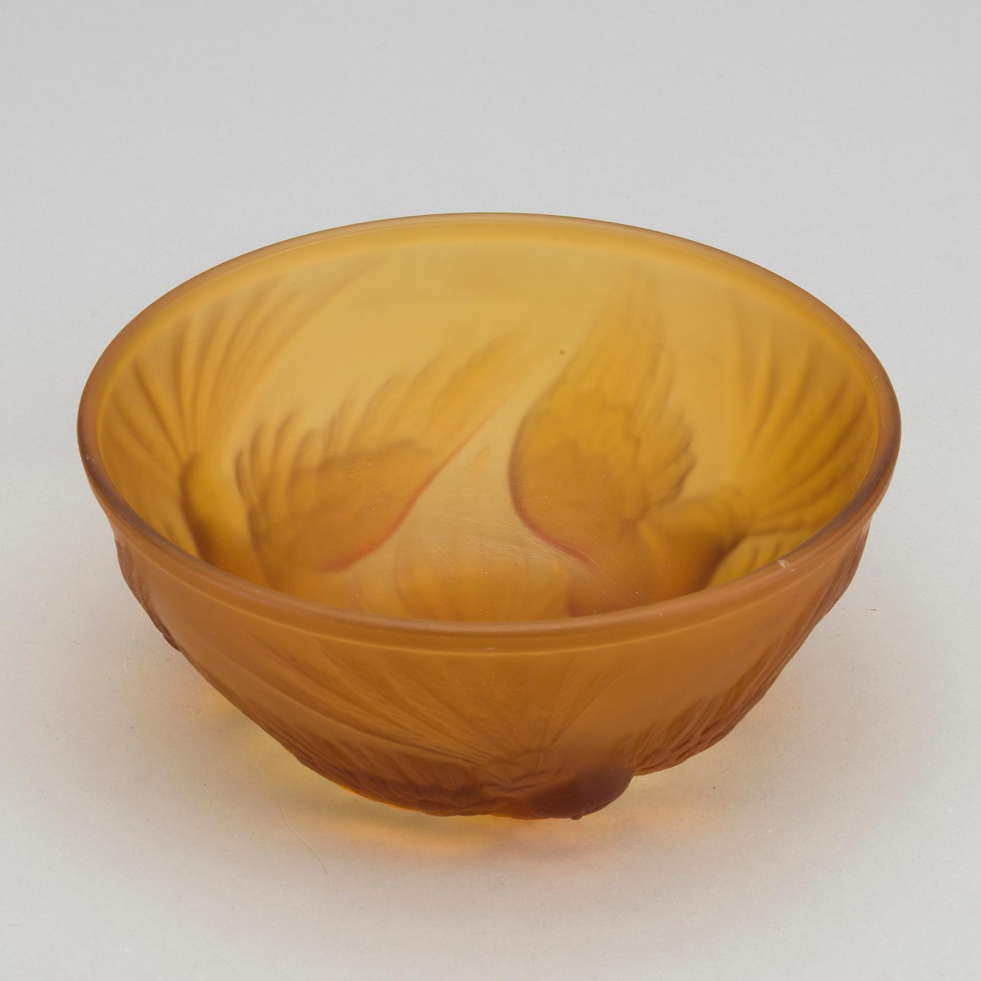 JAMES A. JOBLING & CO, a moulded Art Deco glass bowl.