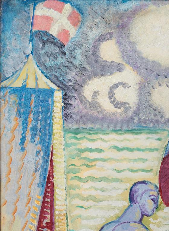 Isaac Grünewald, "Gosse (Iván) med flagga".