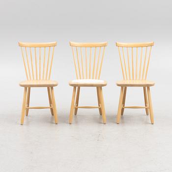 Carl Malmsten, chairs, 3 pcs, "Lilla Åland", Stolab, 21st century.