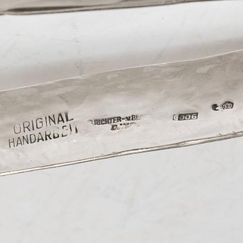 Bordstillbehör, 3 delar, silver, Richter von Berchem, Tyskland, 1920-tal.