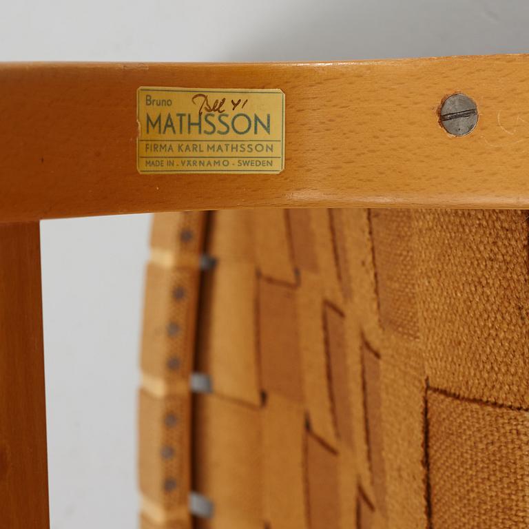 Bruno Mathsson, an 'Eva' easy chair, Firma Karl Mathsson, Värnamo, Sweden, dated 1941.