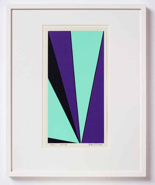 Olle Baertling, silkscreen in colours, 1964-68, signed 3/300.