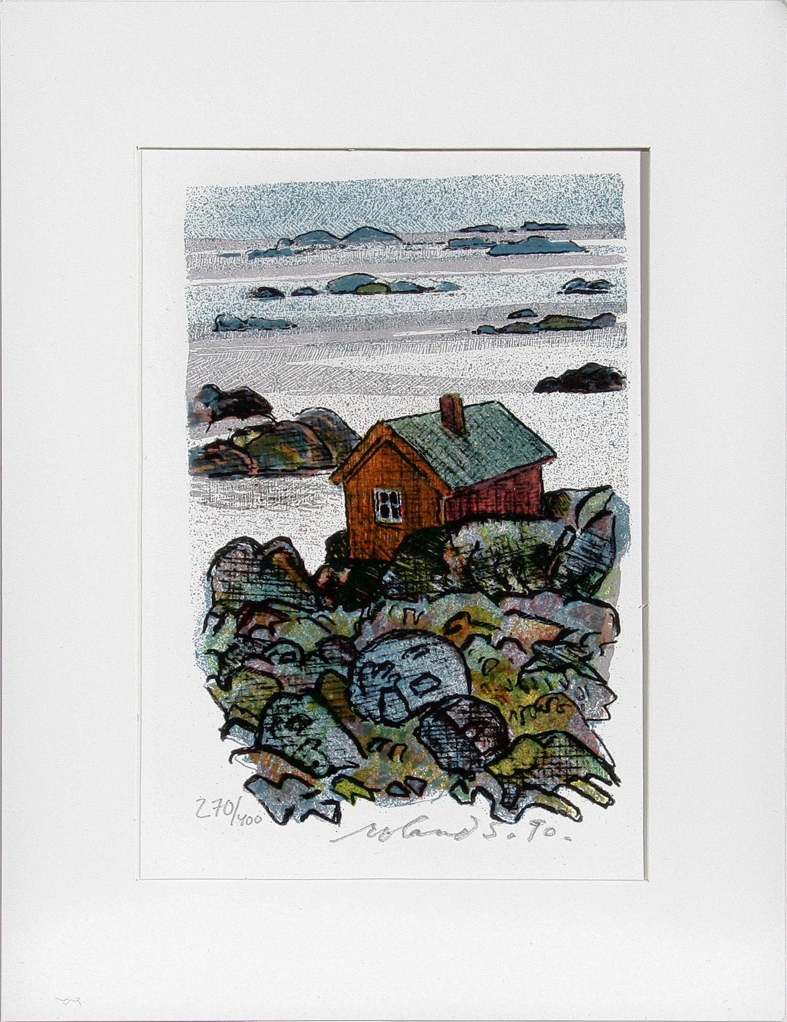 ROLAND SVENSSON, färglitografier, 4 st, sign, dat 90 o numr 270/400.