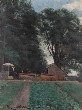 Alma Holsteinson, Under the parasol.