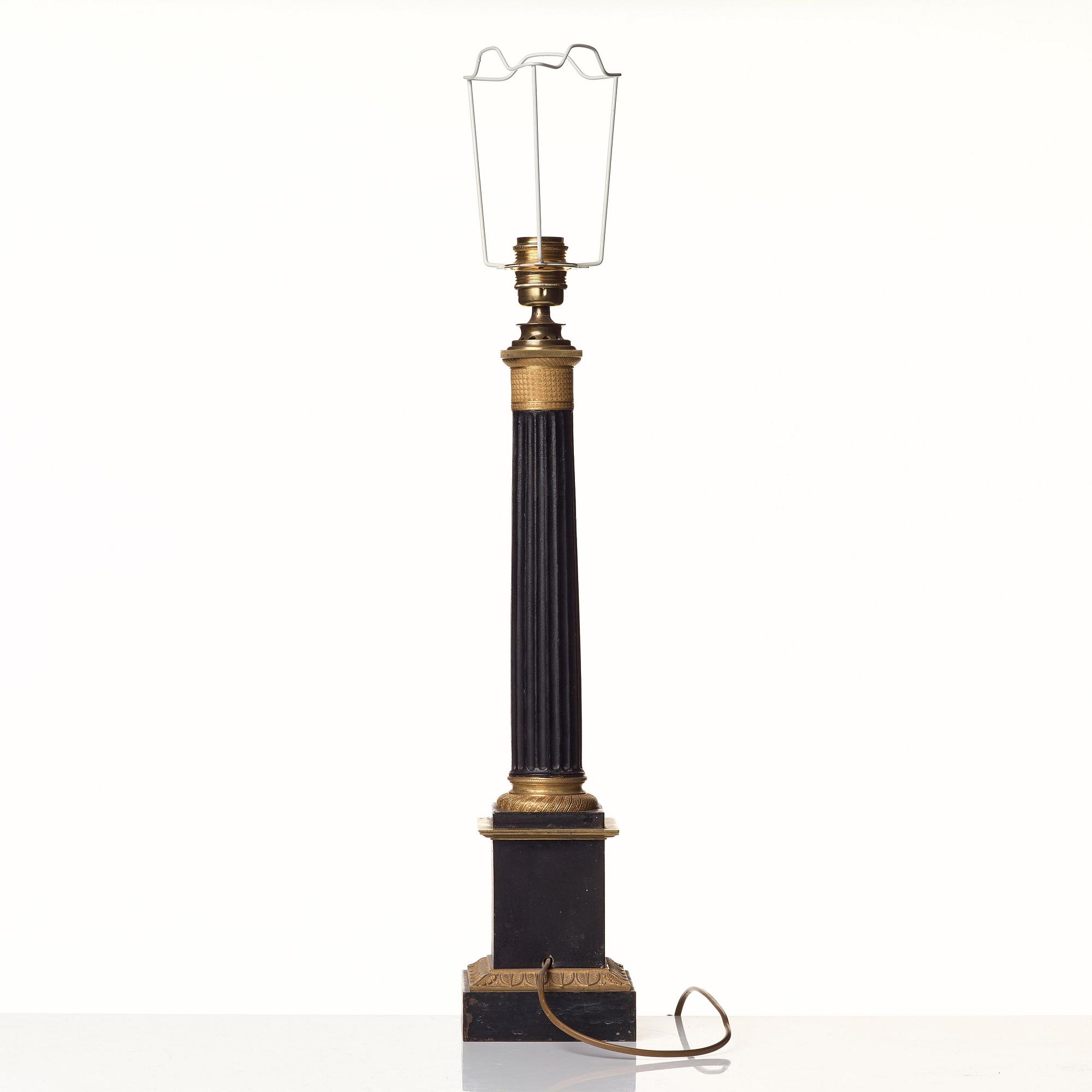 A French late Empire 19th Century table lamp.